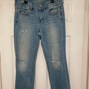American Eagle artist crop stretch jeans size 10